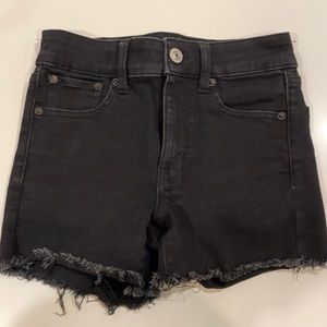 High Waisted Black Shorts